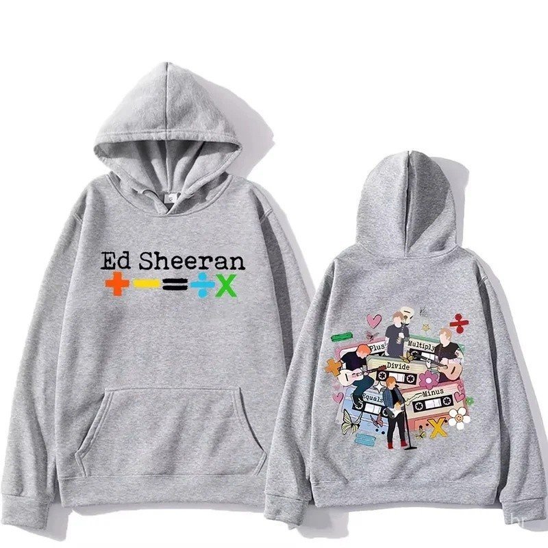 2026 Ed Sheeran Tour hooded Double-sided Printing Retro Hip Hop Sweatshirt With Hooded Fleece Punk Clothing Sudaderas So