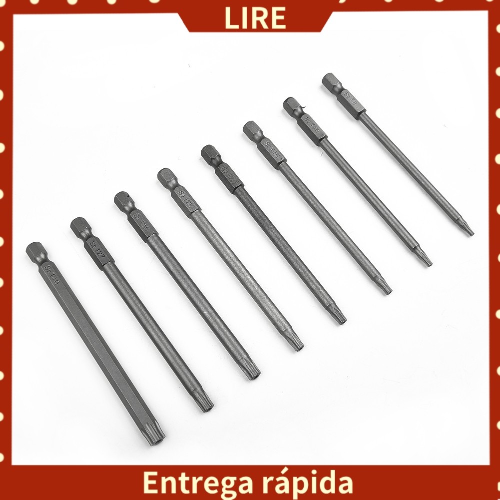 [LIRE] 1 Peça De Chave De Fenda Torx Magnética Com 100 Mm De Comprimento T8 , T10 , T15 , T20 , T25 , T27 , T30 , T40