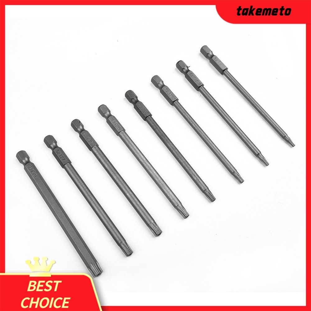 [TAMT] 1 Peça De Chave De Fenda Torx Magnética Com 100 Mm De Comprimento T8 , T10 , T15 , T20 , T25 , T27 , T30 , T40 ❀