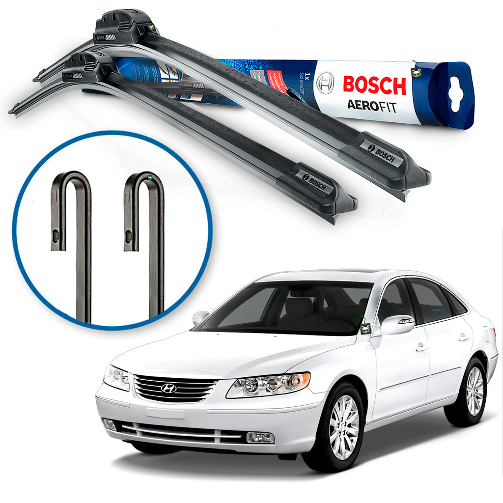 Par Palheta Limpador Parabrisa Bosch Hyundai Azera 2007 2008 2009 2010 2011