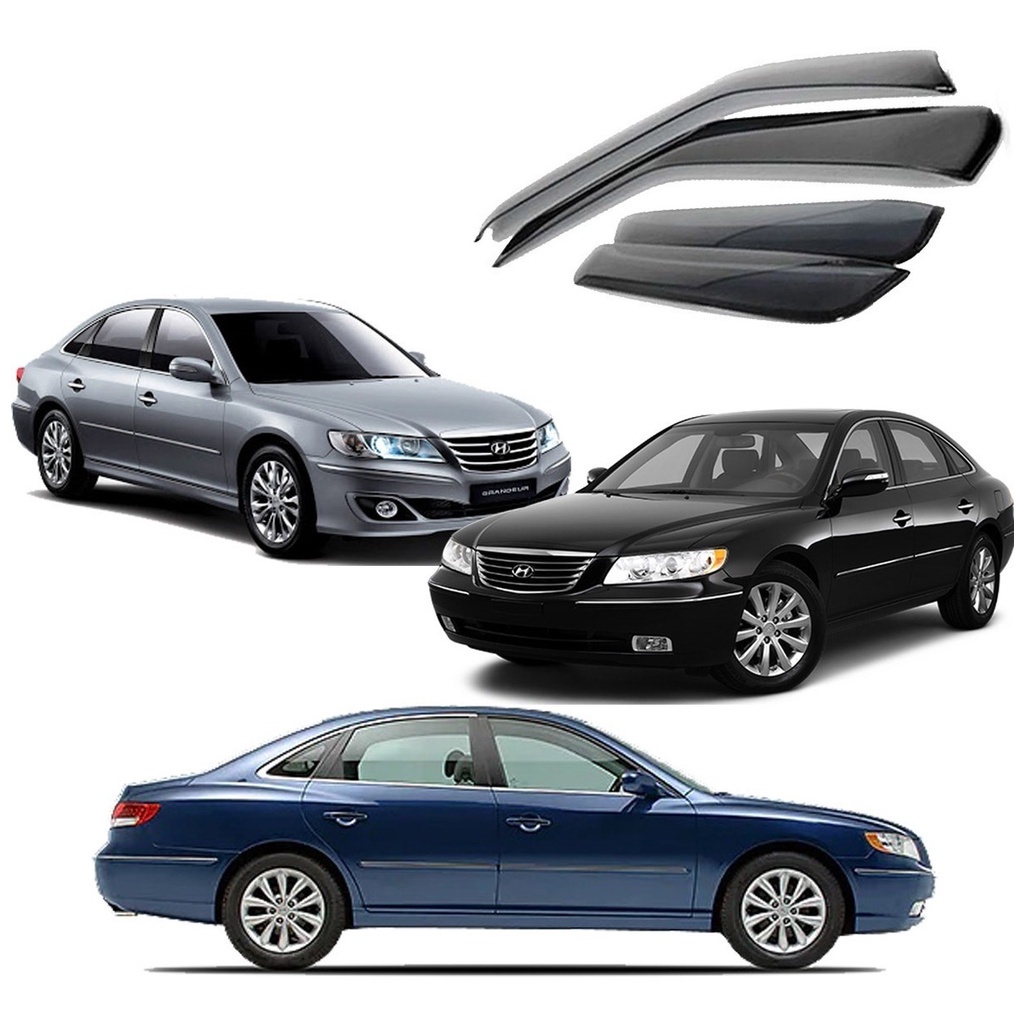 Calha De Chuva Defletor Hyundai Azera 2008 A 2011 Acrilico Fume Tiger H7487