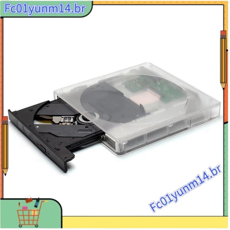 Leitor Óptico Com Cancelamento De Ruído Portátil CD/DVD Queimador USB 3.0 Tipo C Ultra-Fino Drive Rom Driver De Ao Ar Li