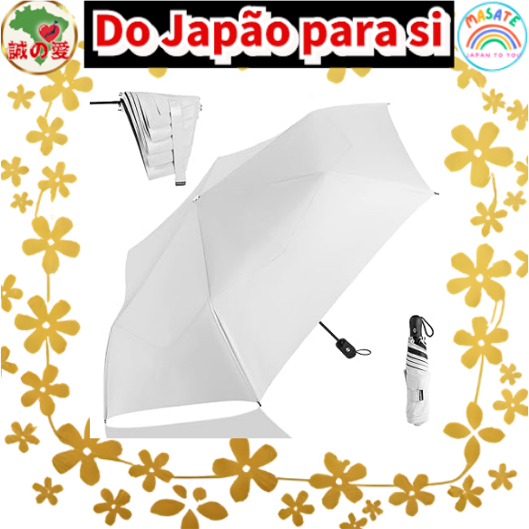 5-Second Easy Fold Umbrella, Ultra-Lightweight 215g, 100% UV Cut Sunshade, Automatic Open & Close, Compact Portable Rain