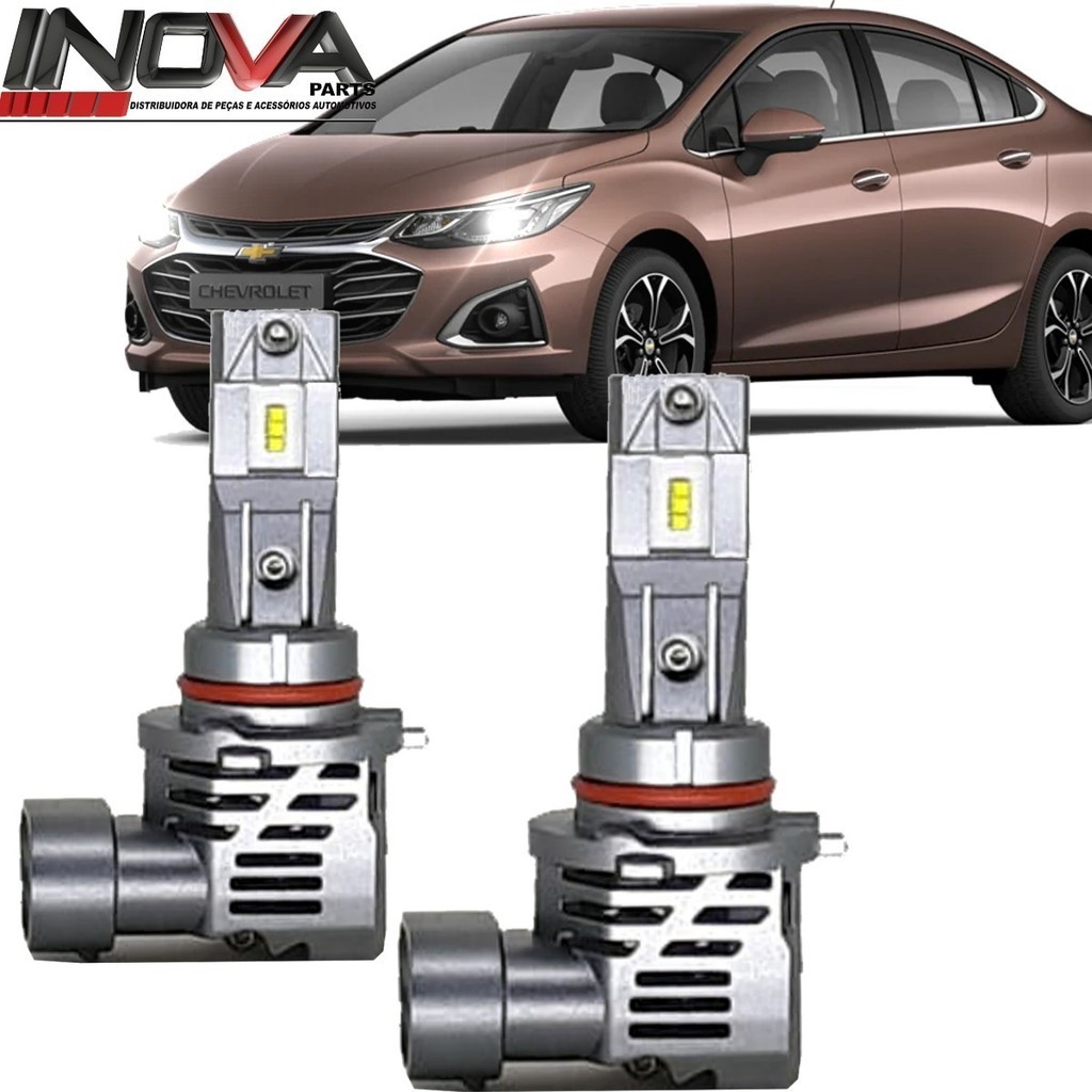 Kit Lampada Ultra Led Compact Gm Cruze Ltz Alto E Baixo