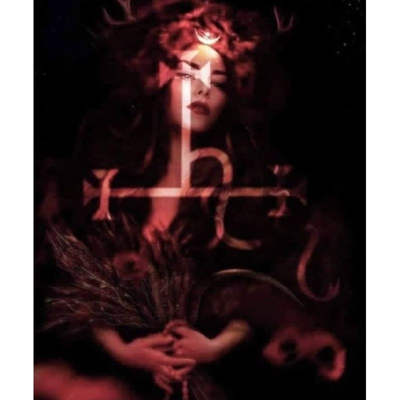 QUADRO DECORATIVO PLACA MDF-LILITH COM A LUZ DO SEU PONTO NO SEU ROSTO