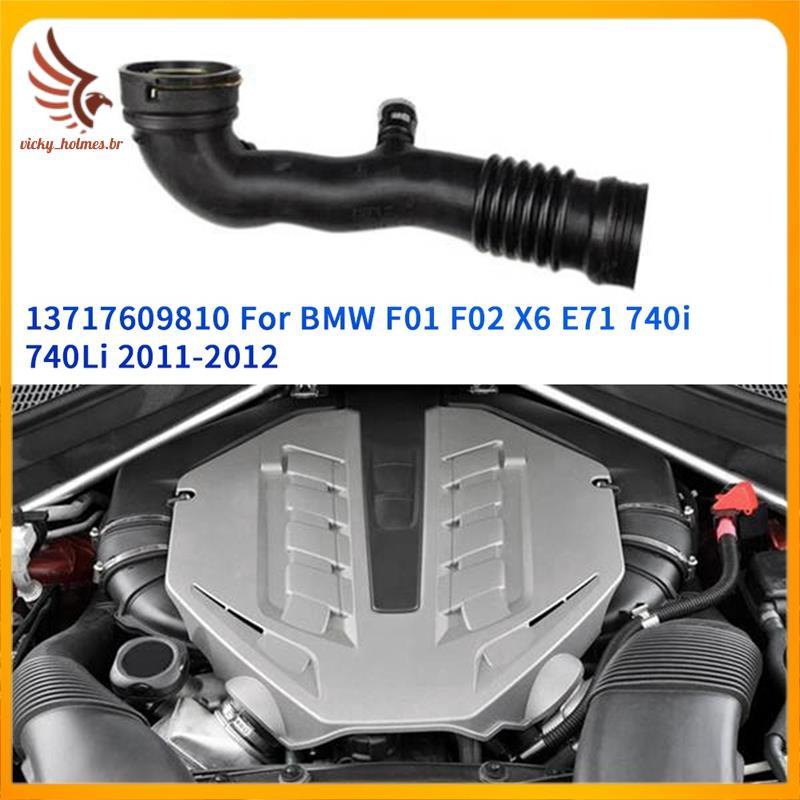[vicky_holmes.br] Novo Para F01 F02 X6 E71 740i 740Li 2011-2012 Conjunto De Tubo De Admissão De Ar Turboalimentado 13717
