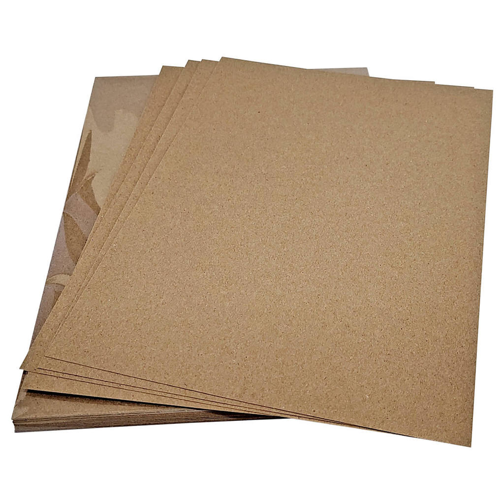 Papel Kraft Pardo Natural A4 180g com 50 Folhas Masterprint
