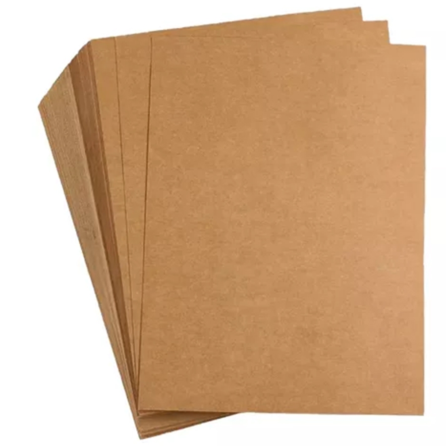 Papel Kraft 50 Folhas 200g A4 Artesanato Papelaria Premium Kraft Natural Klabin