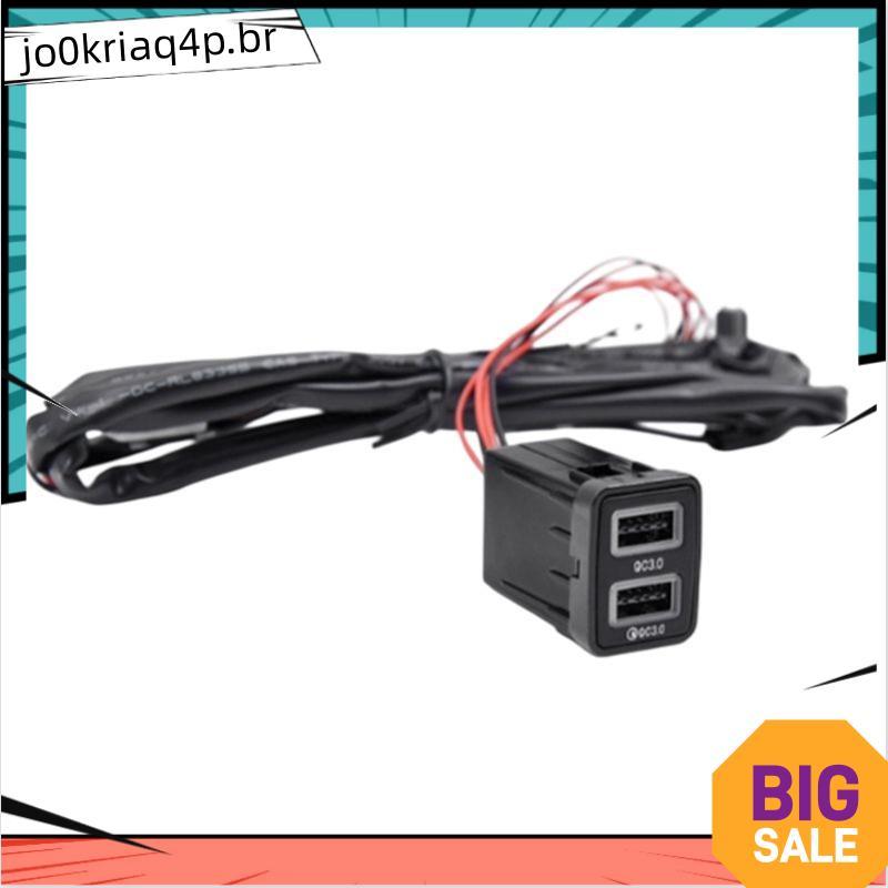 Carregador De Carro Daul Dual USB QC3.0 Adaptador De Carregamento Para Telefone Sylphy Tiida Navara