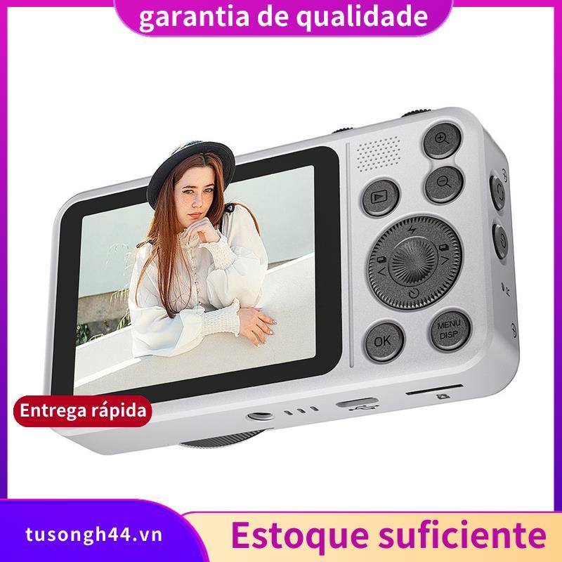 Câmera Dupla 2.8/1.83 Polegada Tela IPS 4K CCD Digital 64MP Pixel 18X Zoom Fotografia Selfie Funcionalidade B jimarnoldb