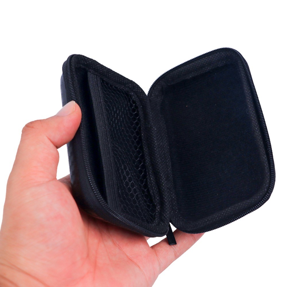 Bolsa Organizadora Eletrônica À Prova D'água EVA , 12x8cm , Portátil , De Choque , Para Fones De Ouvido , Cabos De Dados
