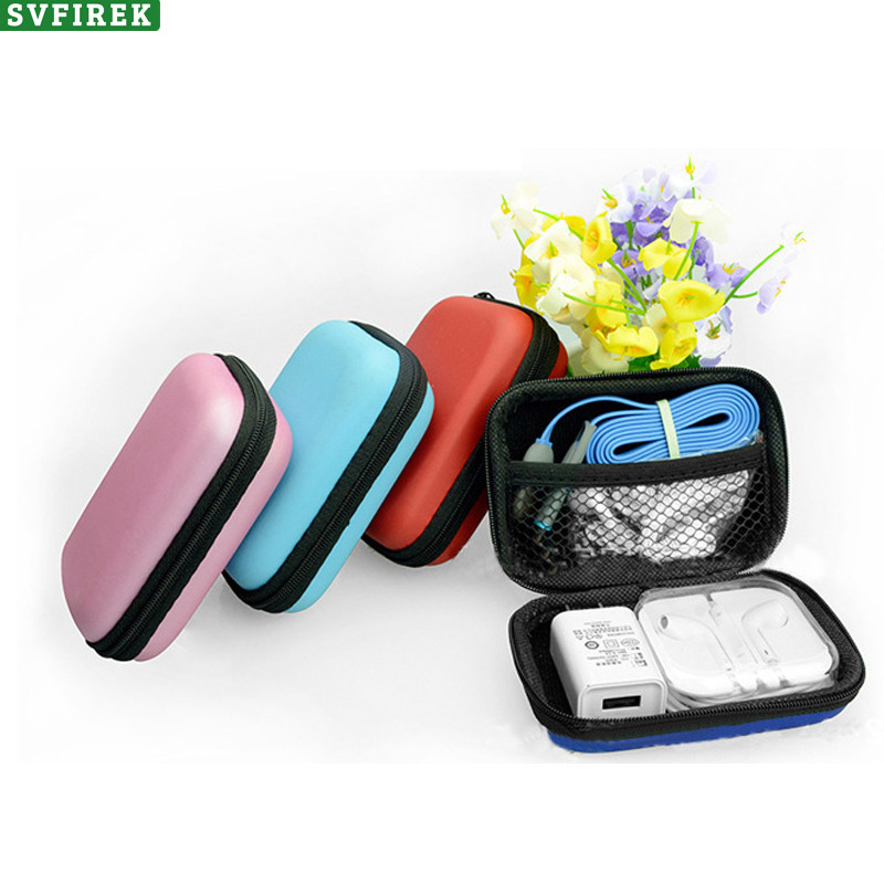 EVA PU Saco De Armazenamento Portátil Caso Viagem Para Fone De Ouvido Cabo USB Acessórios Digitais Caixa Organizador Lev