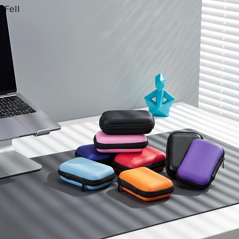 [Fel] Shoproof EVA Tech Acessório Organizador Bolsa Portátil Mini Dura Para Fones De Ouvido Cabos USB Atividades Ao Ar L