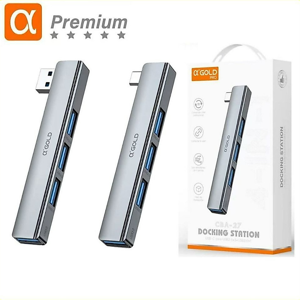 Hub USB Tipo C De Alta Velocidade 3.0 4 Portas Usb 3.0 Switch Multi Splitter Adaptador OTG Para Computador Portátil