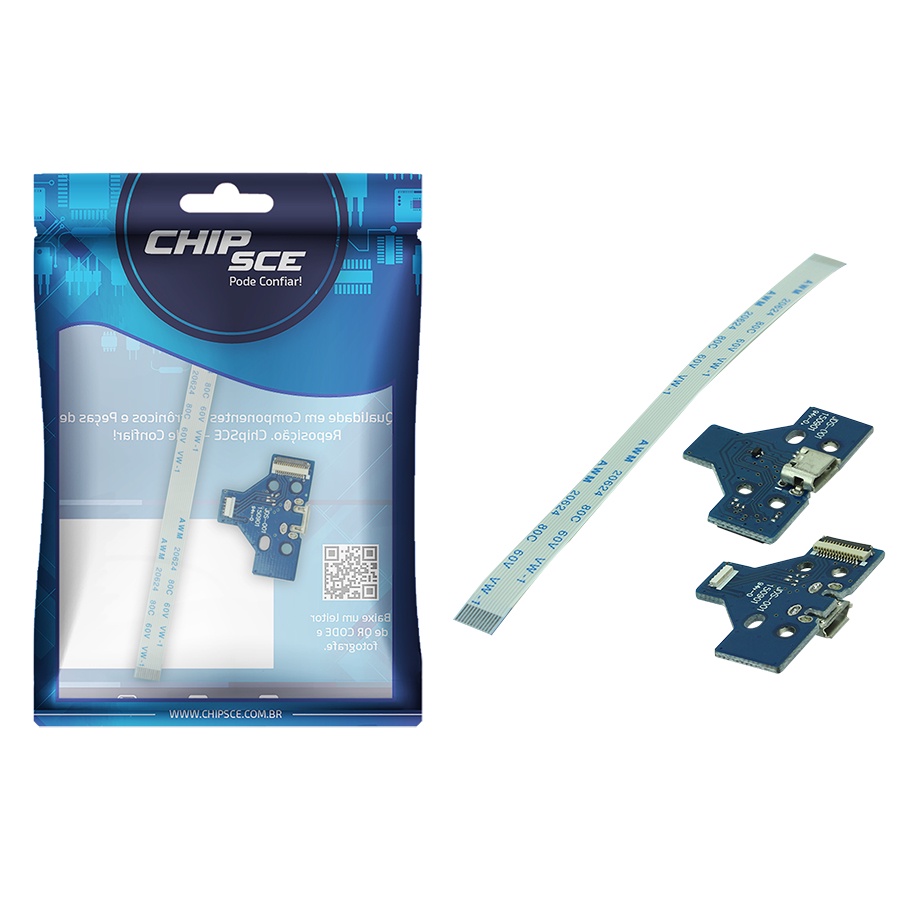 Módulo Usb P/ Controle Ps4 Jds-001 Com Cabo Flat