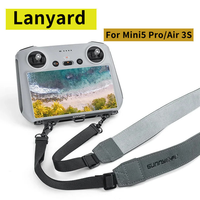 Alça de Pescoço com Cordão para Controle Remoto DJI RC RC2 com Tela, para DJI Mini 3 3pro /mini 4pro /air 3 3S /Flip Dro