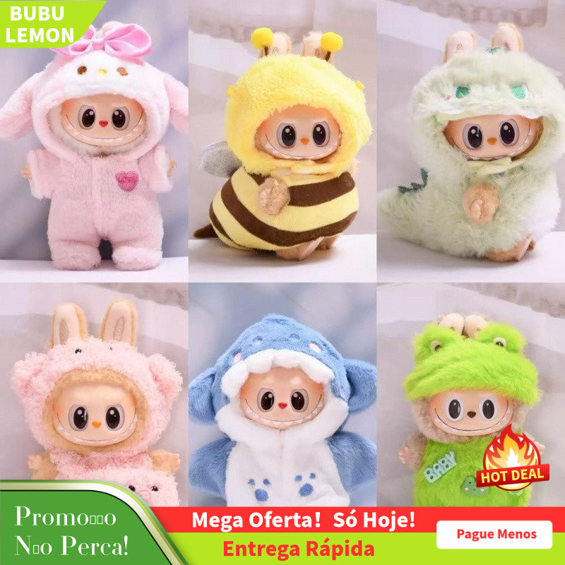 Roupas de Boneca de Pelúcia Mini de 17cm Acessórios para Presente de Roupas lafufu