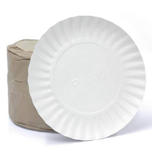 100 Prato Papelão Branco 17cm N3 Festa Biodegradável Mini Pizza