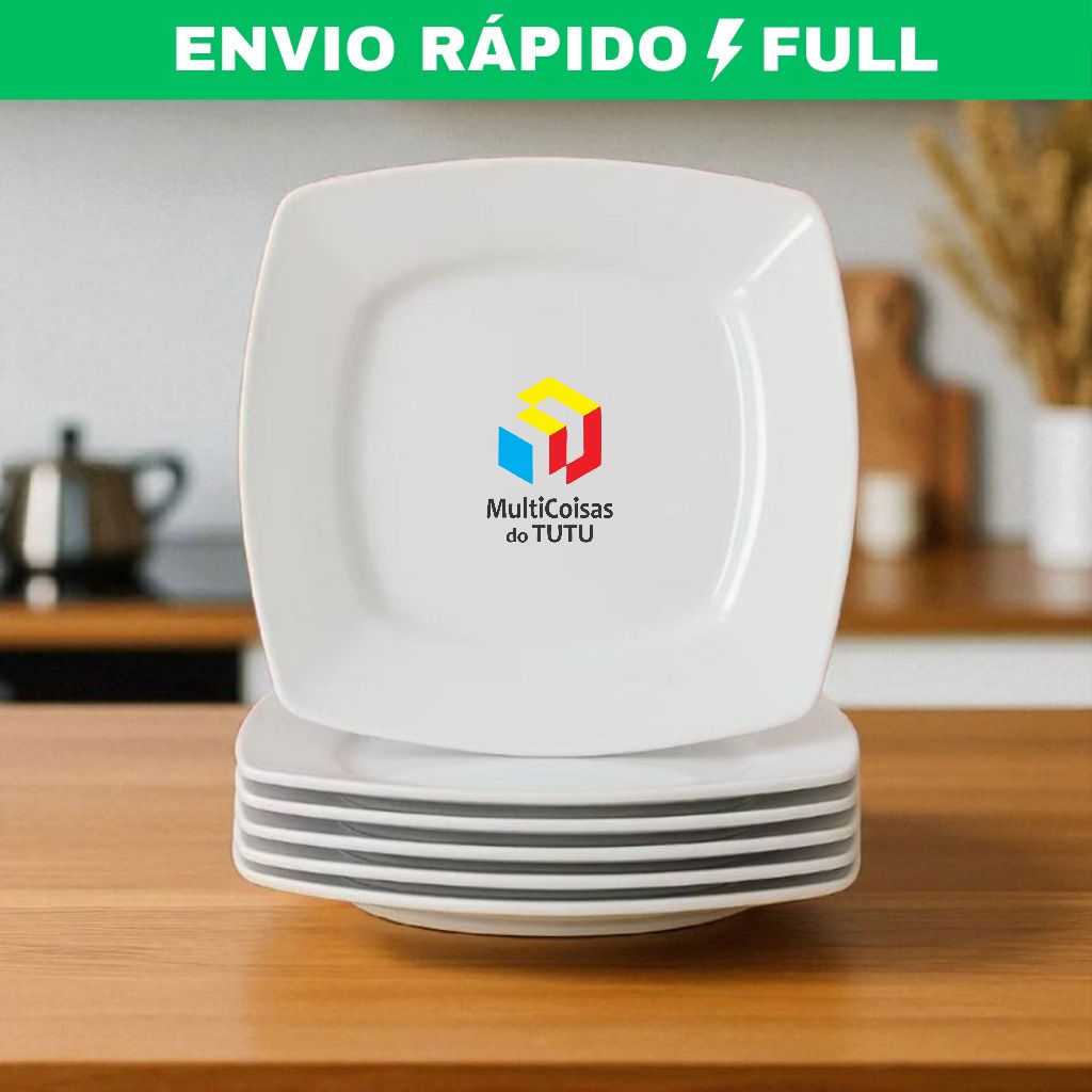 Mini Pratinhos Sobremesa Quadrado Ideal para Tortas/Bolos Aniversários e Eventos 17cm
