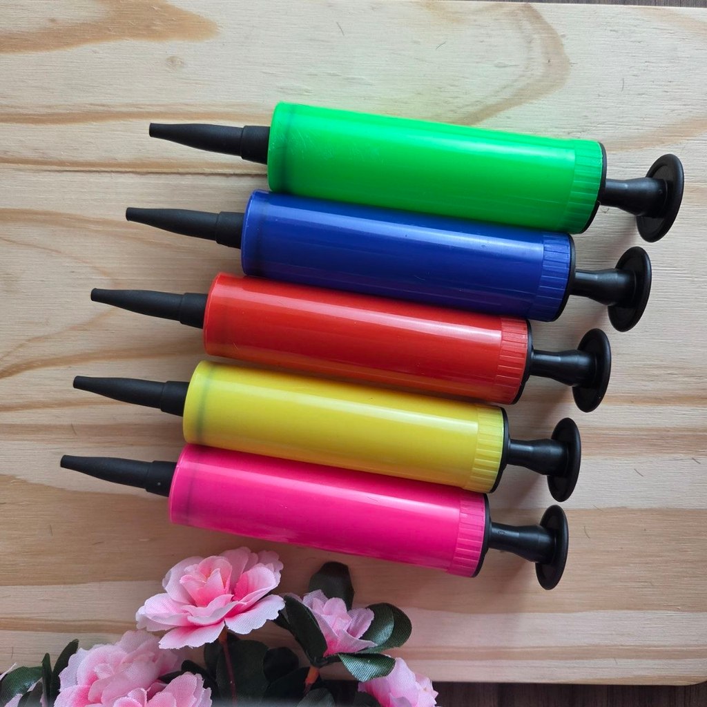 Inflador Manual Mini para Balões 17cm - Prático e Portátil