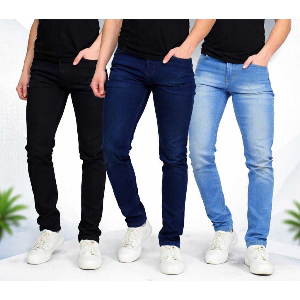 Kit Calças Jeans Masculino Básica Conforto Total