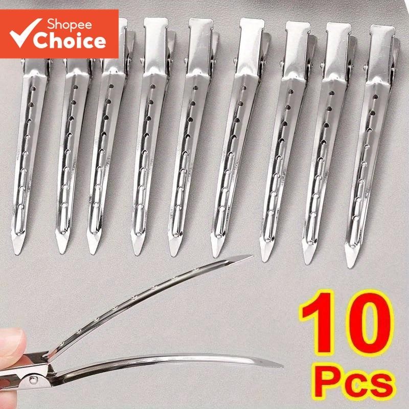 10 Clipes De Estilo De Cabelo Dos Pces-Grampos De Metal Resistentes Para Seccionamento E Volume Perfeitos Do