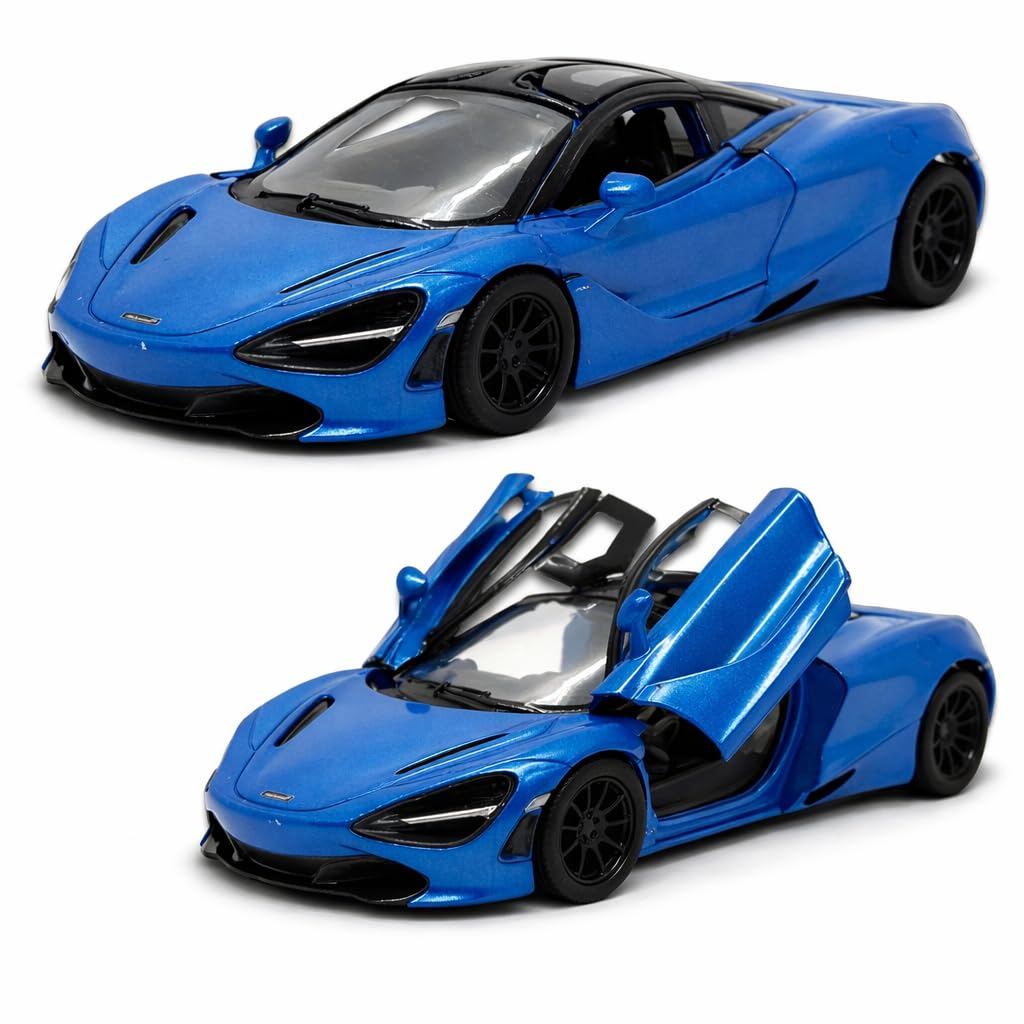 Miniatura de carro McLaren 720S em metal 13 CM Kinsmart Colecionável 4 opções de cores