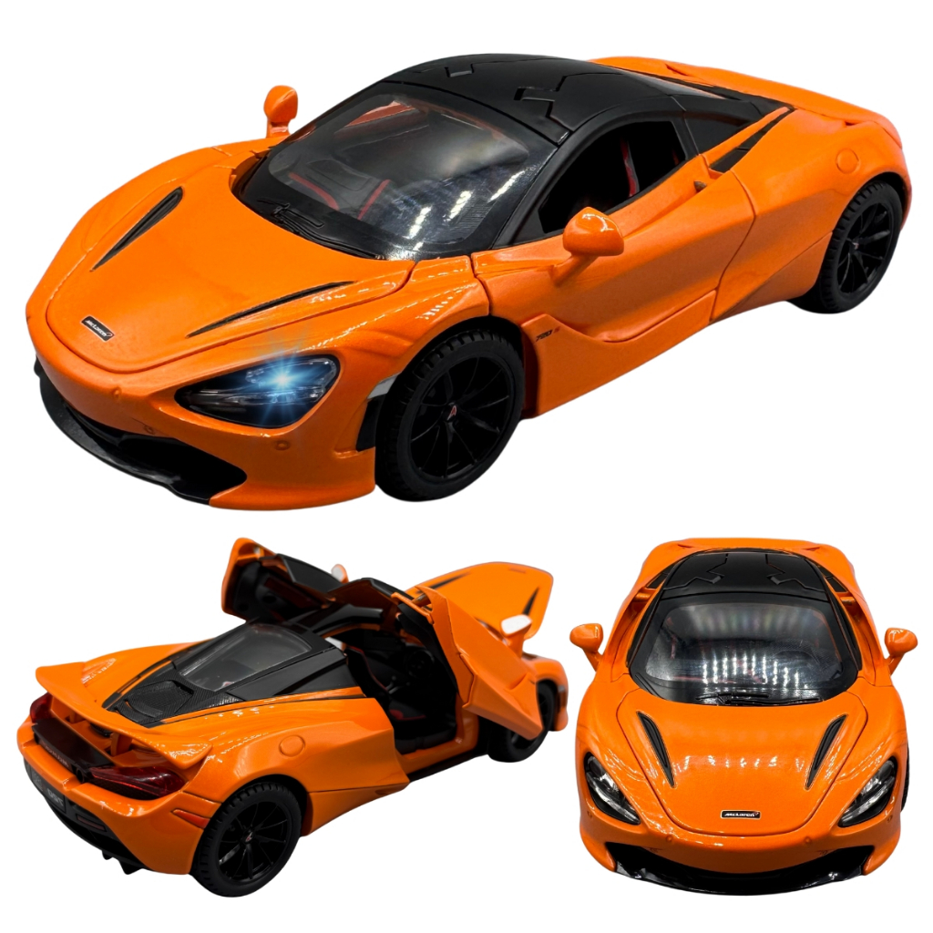 Miniatura Carro Mclaren 720s 2023 Escala 1:24 Coleção Metal