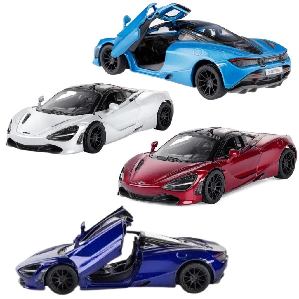 Miniatura McLaren 720s Carrinho Metal Coleção - Escala 1/36
