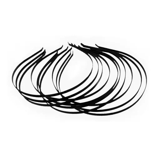 10 Peças Tiara de Metal Preta para Tubos de Strass 5mm Para Acessórios de Pulseiras e Bijuterias Moda