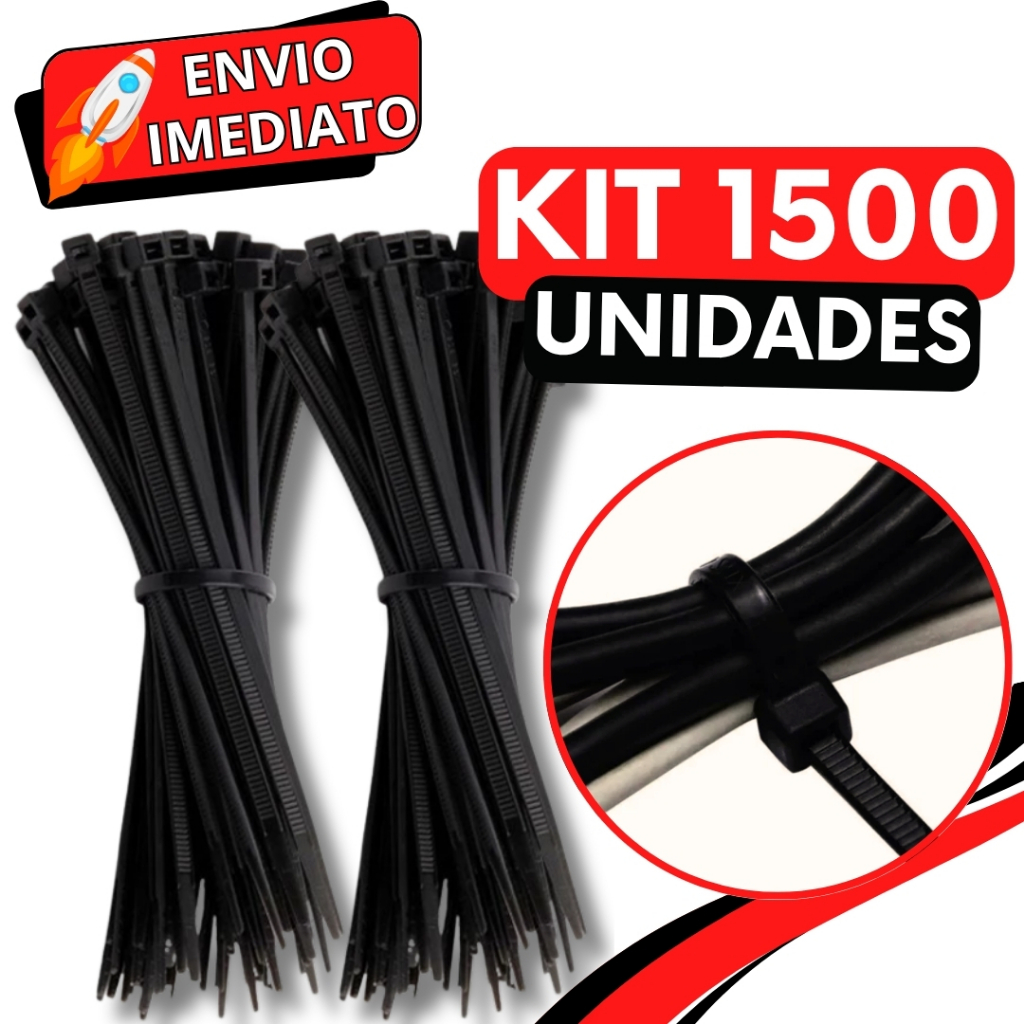 Abraçadeira de Nylon Enforca Gato Braçadeira Cintas Plásticas Super Resistente Presilha para Fios Malas