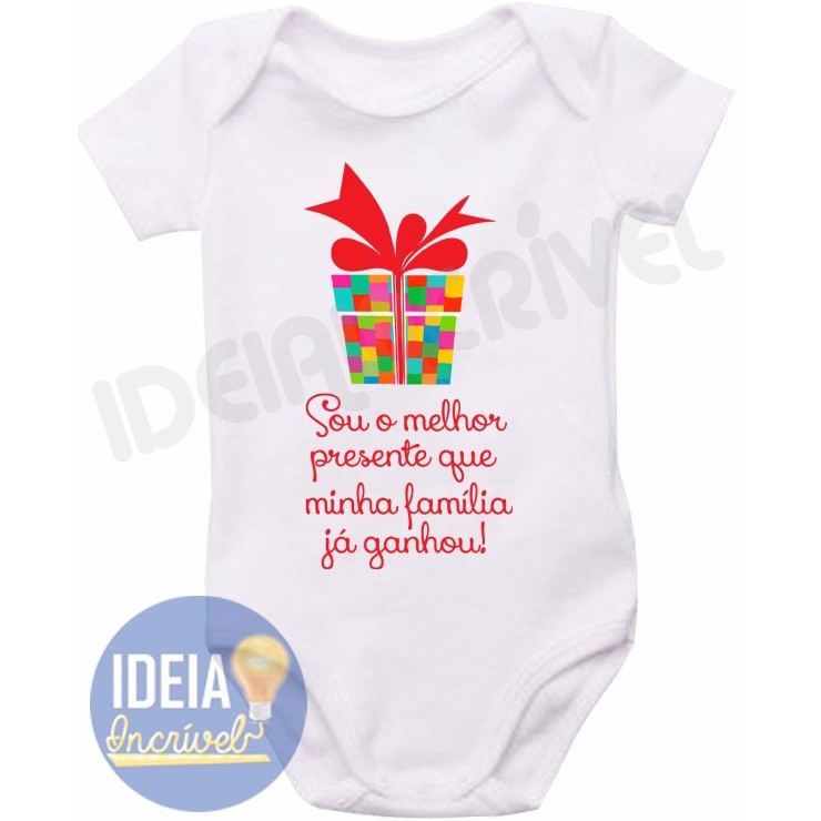 Roupa Body Bebê bebe infantil Melhor Presente De Natal