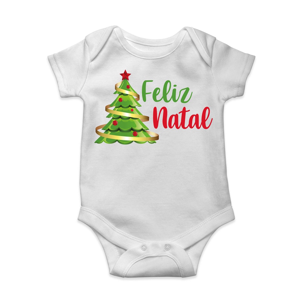 Body Bebê Personalizado O Melhor Natal é Onde Estou