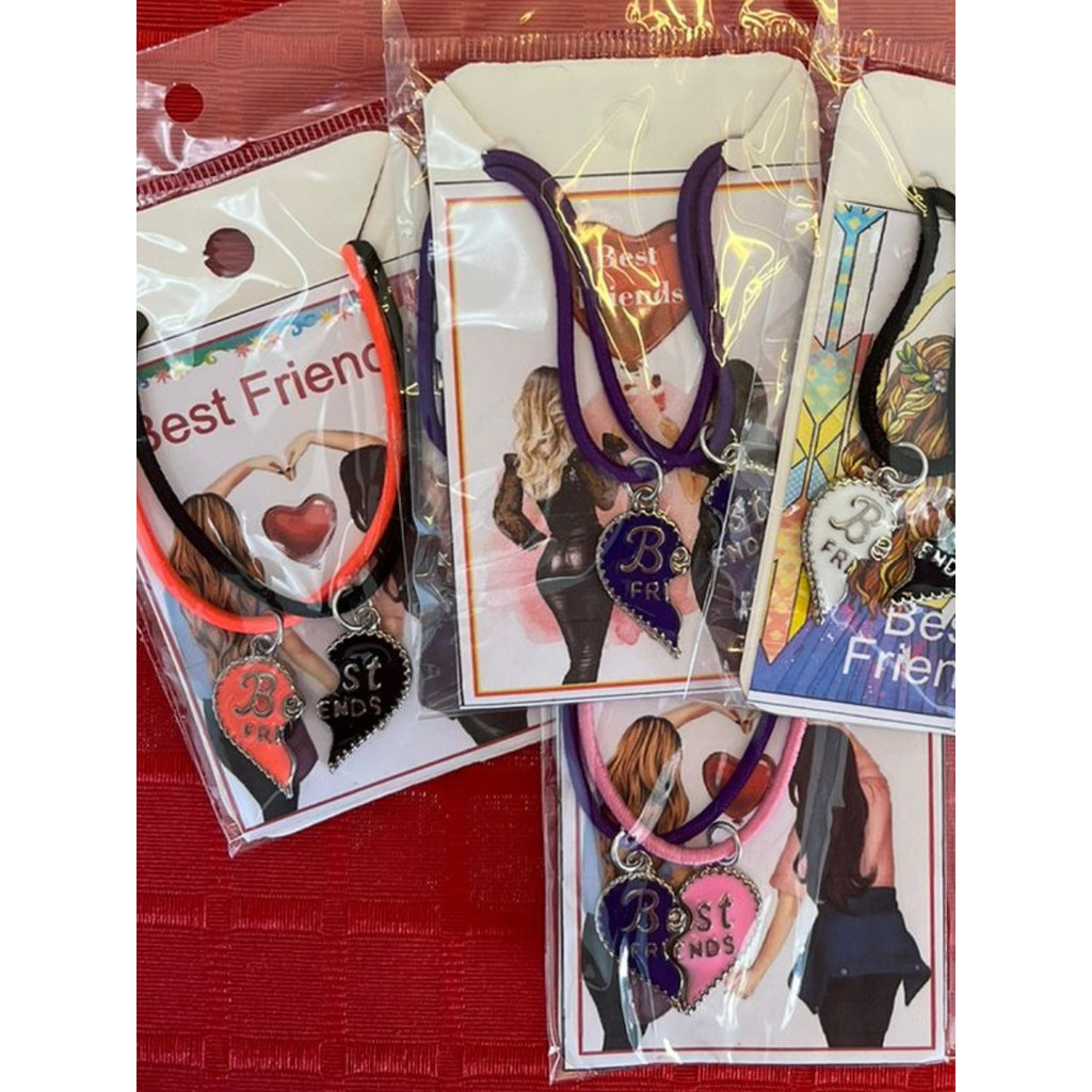 Kit Best Friends Melhores Amigas 5 Colares para Revenda- Natal e Festas- Colar Melhores Amigas