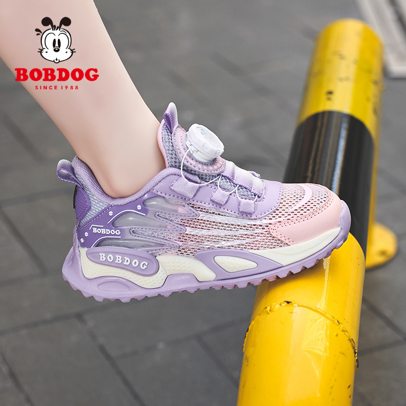 Bobo sapatos infantis para meninas sapatos de malha primavera verão oco respirável malha única sapatos esportivos infant