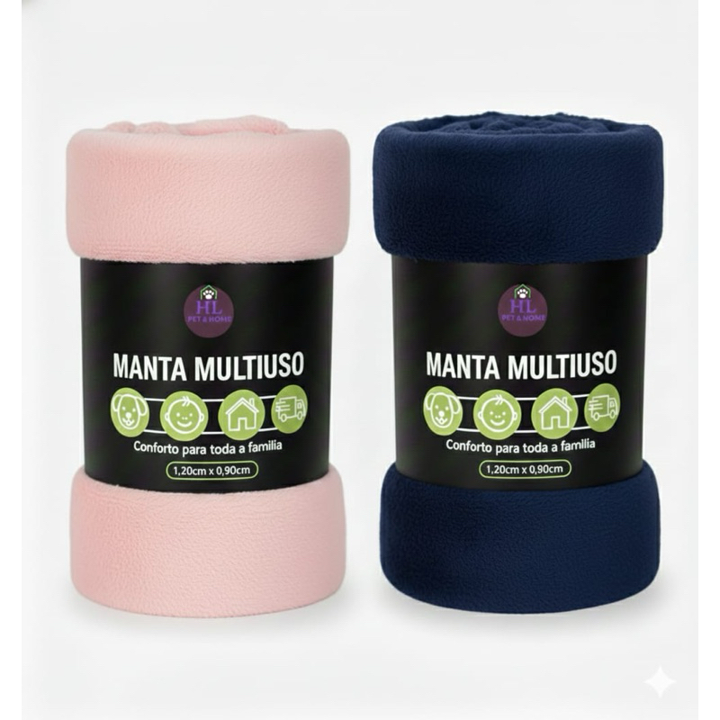Mantinha Multiuso para Bebe Pet Casa 1,20x0,90 Tecido Soft Premium Aveludado SuperMacio Antialergico