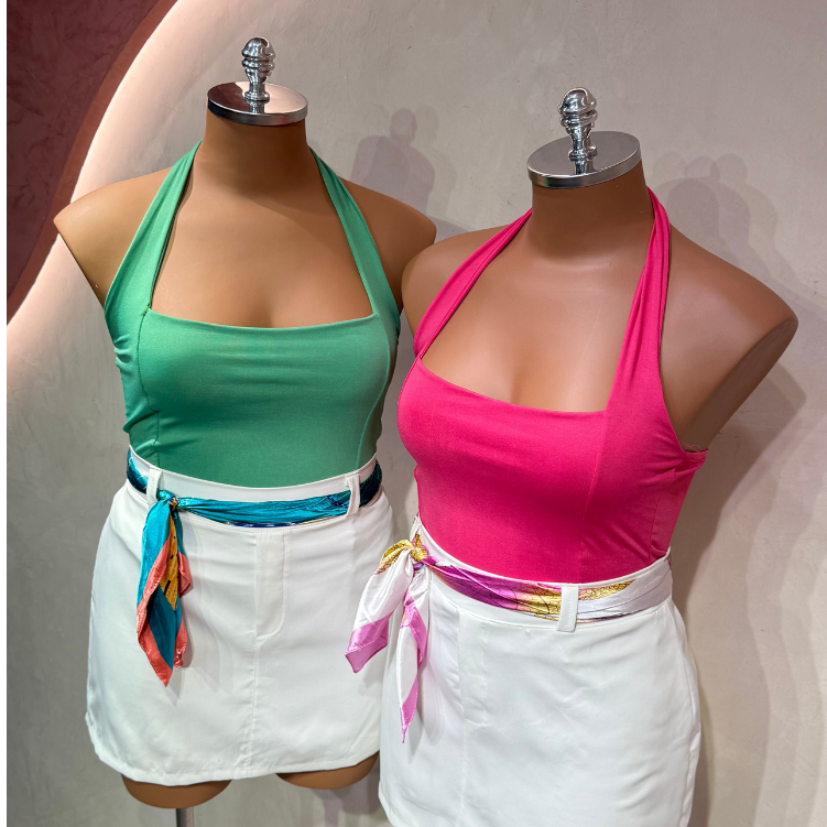 Cropped das Blogueiras Multiuso Tecido Premium Zero Transparência Sustentação Verão Básico