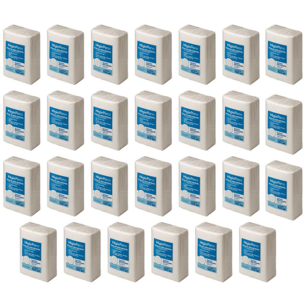 2700Un Lenço Multiuso HigiePano - Toalha para Banho no Leito e Limpeza Corporal (27 Pcts de 100)