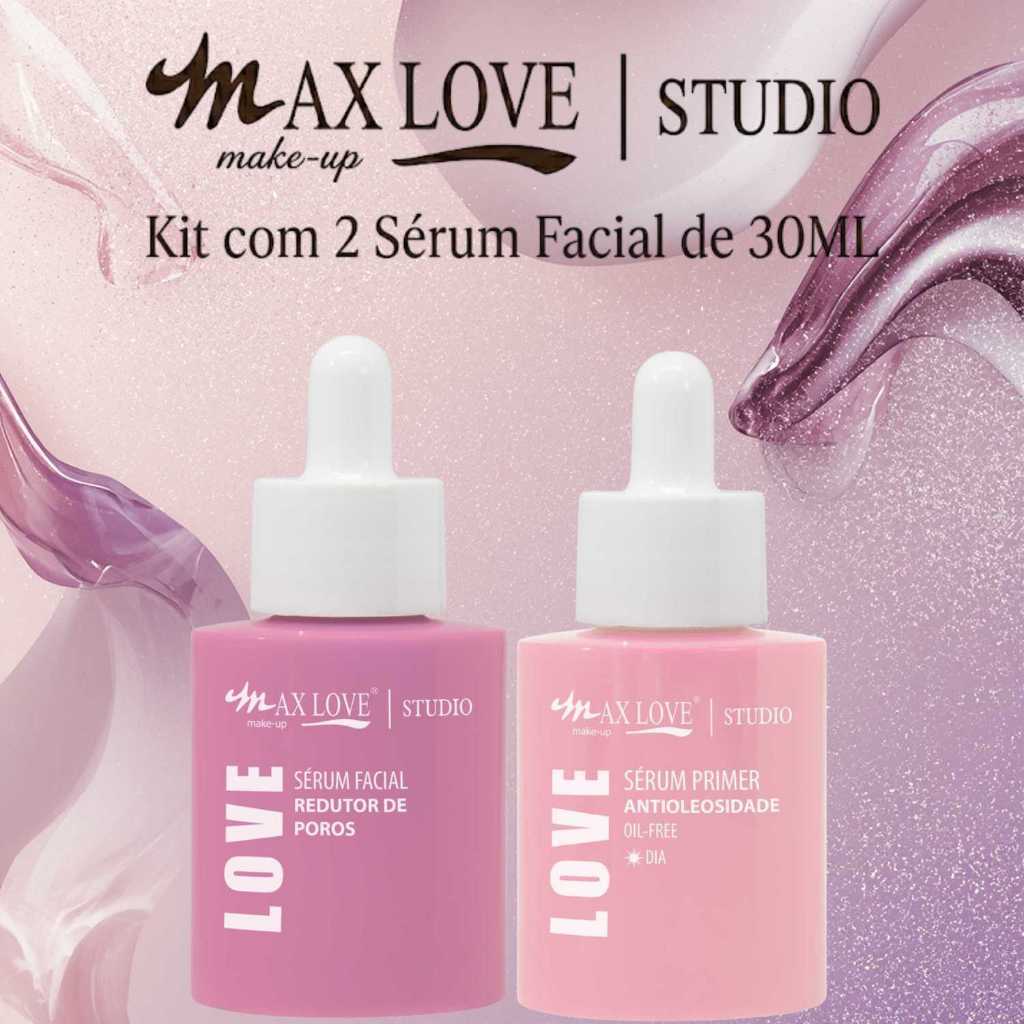 Kit 2 Sérum 30ml - Redutor de Poros, Antioleosidade - Max Love