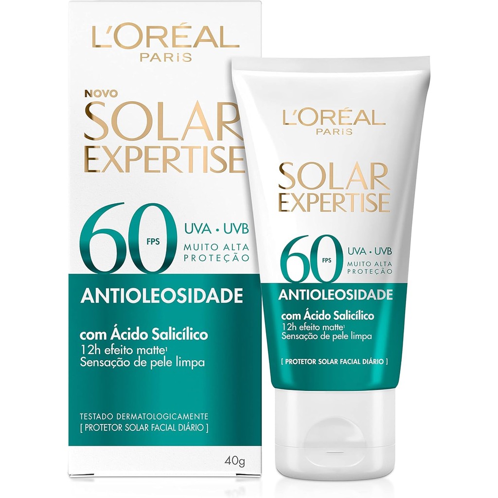 PROTETOR SOLAR FACIAL EXPERTISE ANTIOLEOSIDADE FPS60 40G