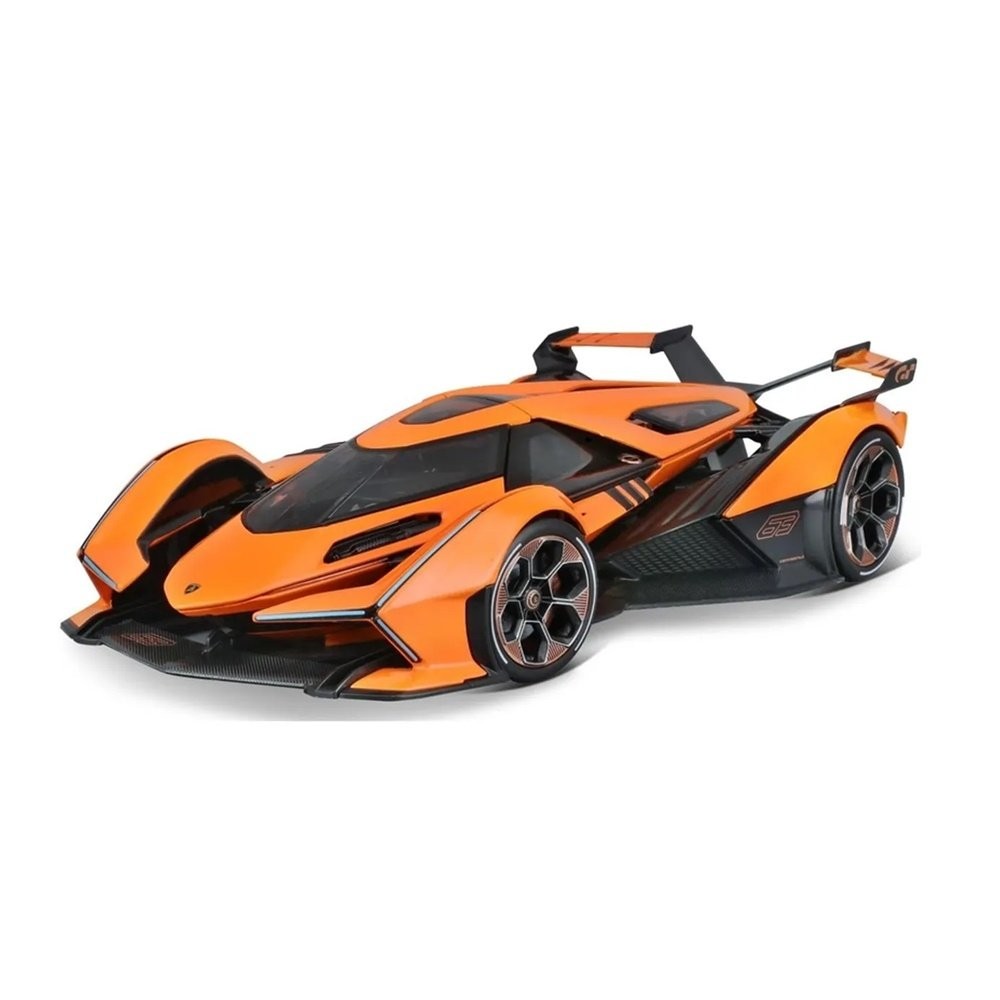 Miniatura Carro Lamborghini V12 Vision Gran Turismo - Laranja - 1:18 - Maisto