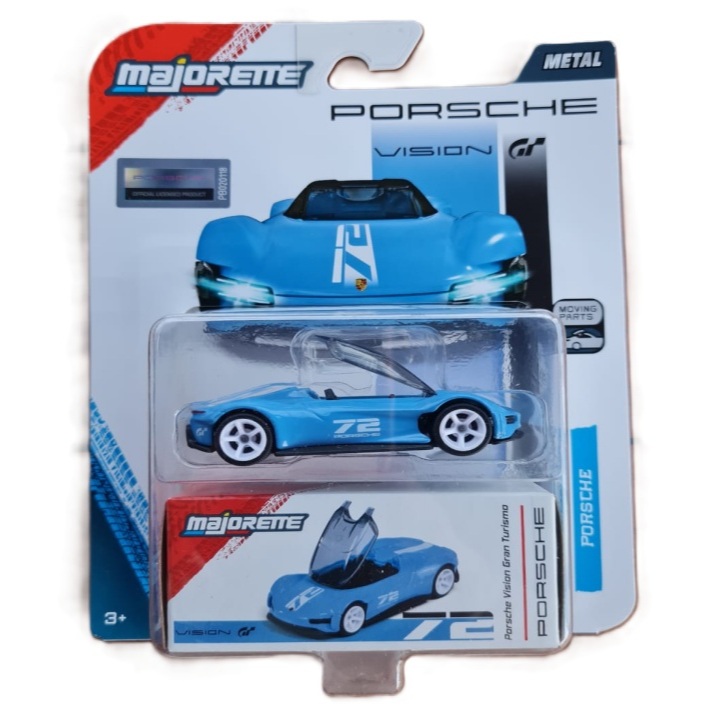 Miniatura Porsche Vision Gran Turismo Azul Deluxe Cars 1:64 - Majorette