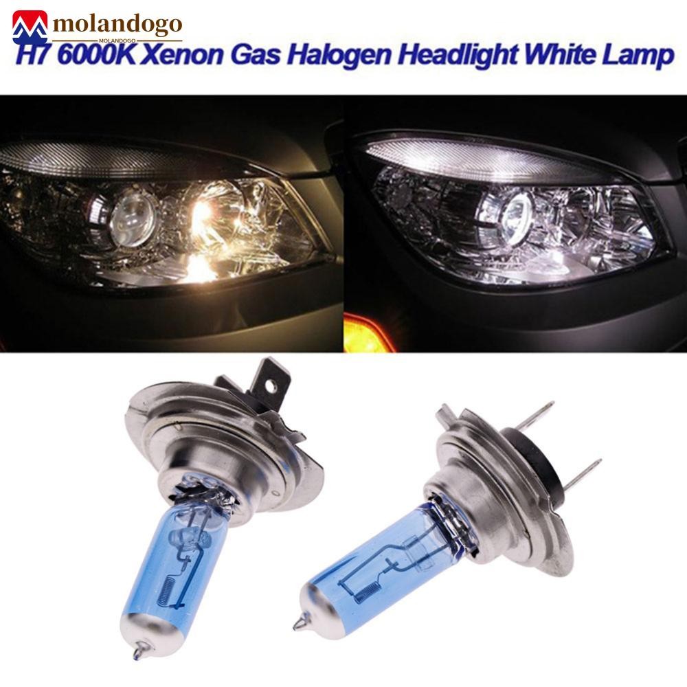 Milandogo 2 Unidades H7 100W Farol De Halogênio A Gás Xenon Lâmpadas Brancas Para Carro 12V 6000K E7U8