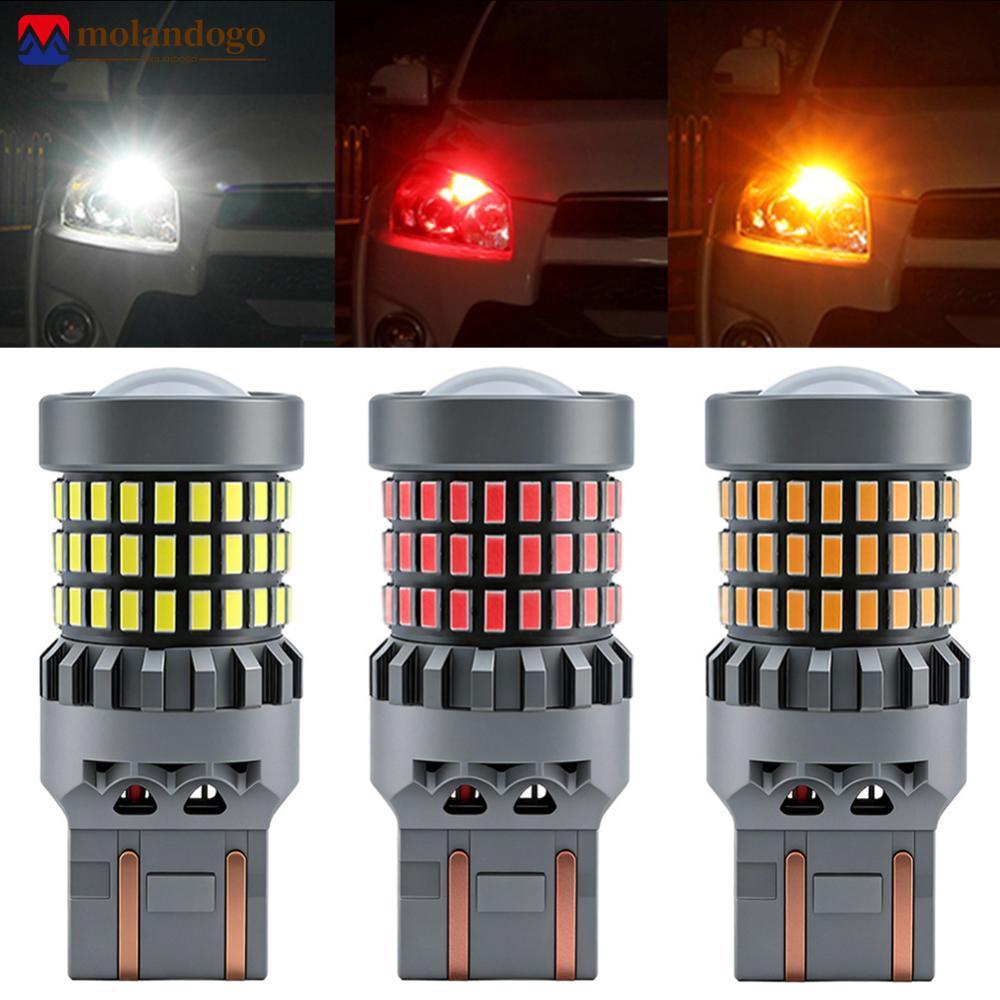 Milandogo 1156/1157/3157/7443 Carro LED Farol Lâmpadas Luzes De Sinal De Freio Lâmpada De Volta Reversa Luz De Corrida B