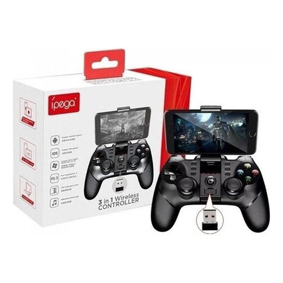 Controle Joystick Sem Fio Bluetooth Ipega Compatível Ps3 Pc