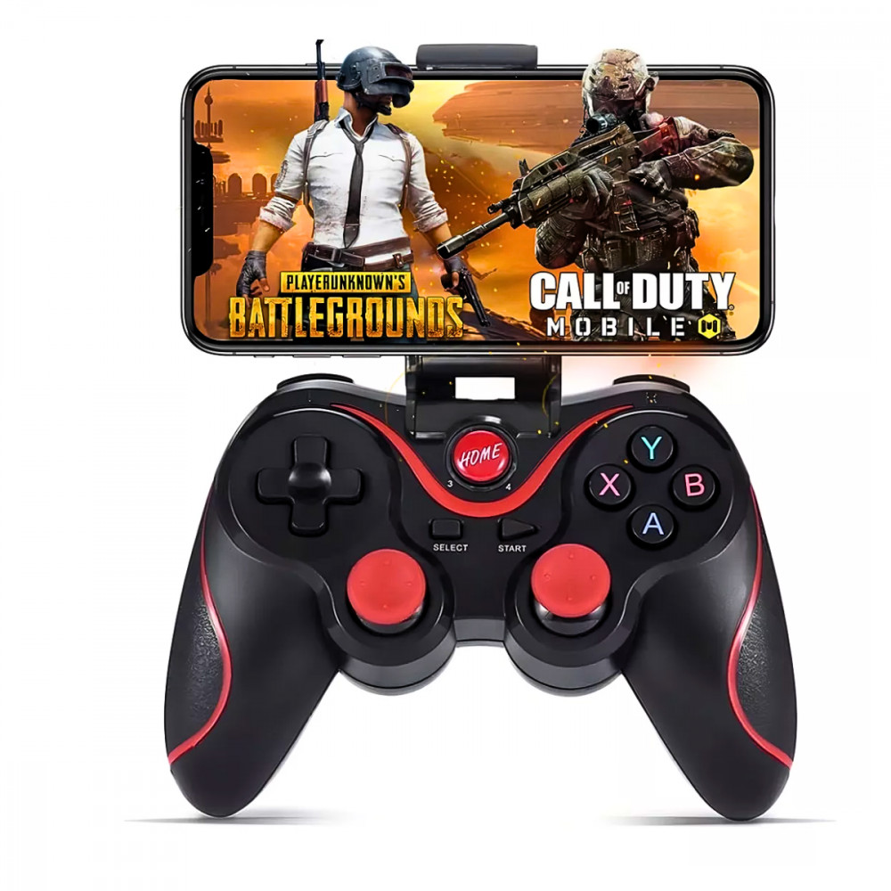 Controle Gamer Bluetooth 2.4G com Suporte Celular - SN-X3