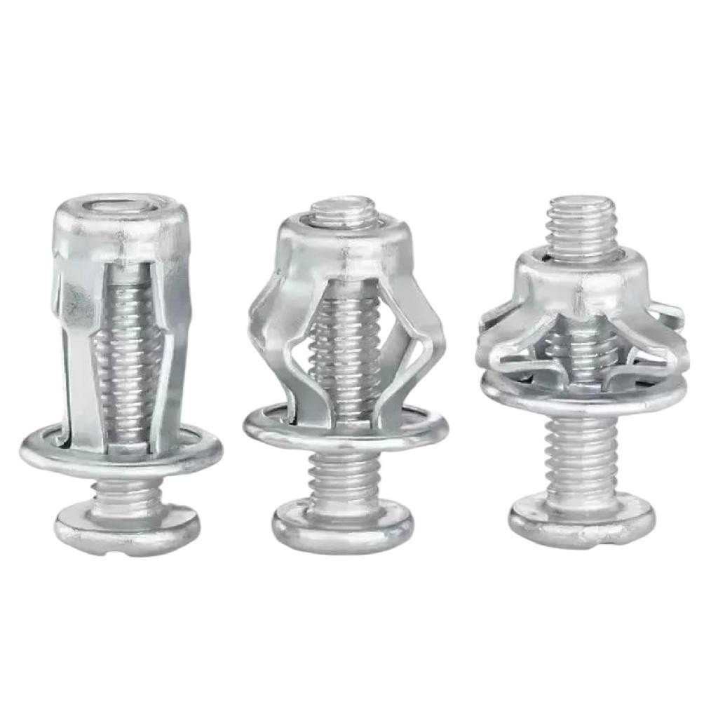 GRAMPOS REBITES DE EXPANSAO METAL KIT 10 UNIDADES M4X25MM