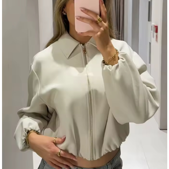 Jaquetas bomber inchadas para mulheres zip varsity jaqueta cortada mulher jaqueta de demi-temporada para mulheres