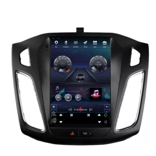 Central Multimídia Tesla para Ford Focus 2012/2017 com Kit (TELA ,CHICOTE e MOLDURA)