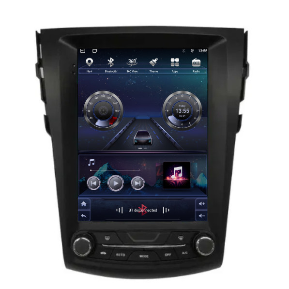 Central Multimídia Tesla para TOYOTA RAV4 2009-2013 com Kit (TELA ,CHICOTE e MOLDURA)